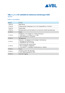 Miniaturansicht Agenda VBLkongress 2025 Präsenz