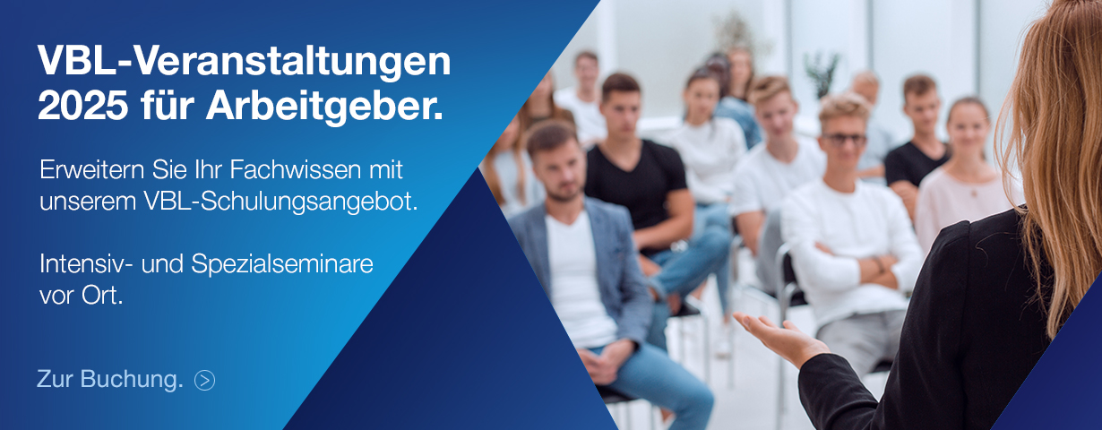 VBL-Veranstaltugen 2025 für Arbeitgeber.